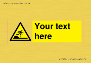 Custom warning Submerged step or steps